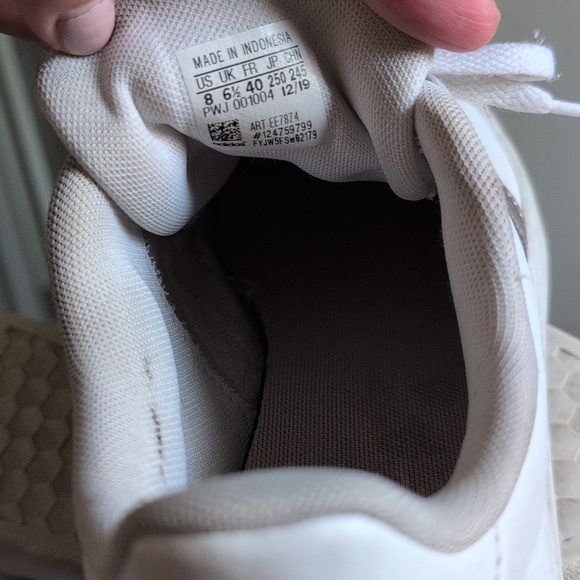 Adidas Grand Court White Sneakers Size 8 - Picture 3 of 7